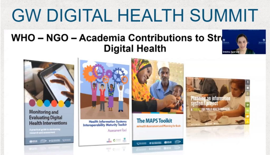Screenshot of Digital Health Summit session